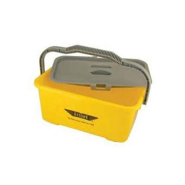 Window Cleaning Bucket Rectangle 10 Ltr. with optional Clip On Lid